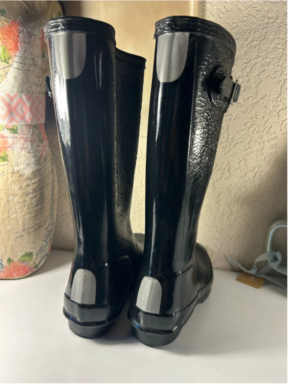 Girls Hunter Rain Boots Size 2 Black